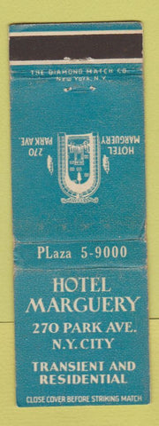 Matchbook Cover - Hotel Marguery New York City WORN
