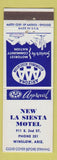 Matchbook Cover - New LA Siesta Motel Winslow AZ