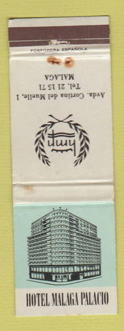 Matchbook Cover - Hotel Malaga Palacio Spain WEAR