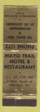 Matchbook Cover - Mayo Trail Motel Restaurant Pikeville KY WEAR