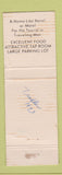 Matchbook Cover - Canoe Place Inn Motel Port Allegany PA WEAR TEAL