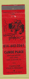 Matchbook Cover - Canoe Place Inn Motel Port Allegany PA RED
