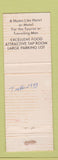 Matchbook Cover - Canoe Place Inn Motel Port Allegany PA RED