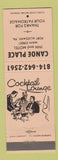 Matchbook Cover - Canoe Place Inn Motel Port Allegany PA PEACH
