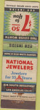 Matchbook Cover - National Jewelers Los Angeles CA WORN