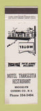 Matchbook Cover - Motel Transcotia Restaurant Brooklyn NY