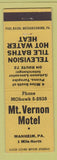 Matchbook Cover - Mount Vernon Motel Manheim PA
