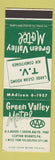 Matchbook Cover - Green Valley Motel Clifton Heights PA