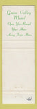 Matchbook Cover - Green Valley Motel Clifton Heights PA