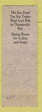 Matchbook Cover - Miller's Hotel Homestead PA?
