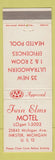 Matchbook Cover - Twin Elms Motel Inkster MI