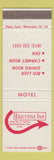 Matchbook Cover - Executive Inn Motel Bloomington IN CREASE
