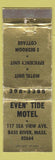 Matchbook Cover - Even Tide Motel Bass River MA WEAR