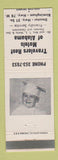 Matchbook Cover - Travelers Rest Motels Birmingham AL