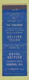 Matchbook Cover - Hotel British Cobourg ON