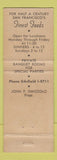 Matchbook Cover - Veneto Restaurant San Francisco CA