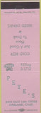 Matchbook Cover - Pete's Oakland CA