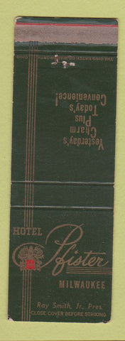 Matchbook Cover - Hotel Pfister Milwaukee WI WEAR