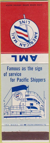 Matchbook Cover - American Mail Line shipping
