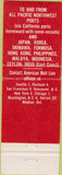 Matchbook Cover - American Mail Line shipping