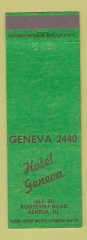 Matchbook Cover - Hotel Geneva Geneva IL