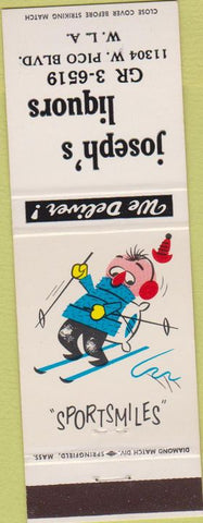 Matchbook Cover - Joseph's Liquors West Los Angeles CA