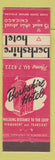Matchbook Cover - Berkshire Hotel Chicago IL