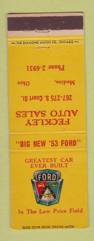 Matchbook Cover - Feckley Ford Medina OH