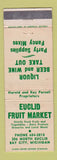 Matchbook Cover - Euclid Fruit Market Bay City MI