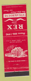 Matchbook Cover - Rex Steak House Bay City MI