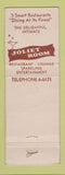 Matchbook Cover - Hotel Louis Joliet IL WORN