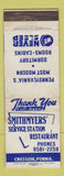 Matchbook Cover - Smithmyers oil gas Restaurant Cabins Cresson PA WEAR