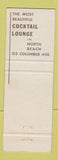 Matchbook Cover - Spivey's San Francisco CA George Stuart Veach Organ Player