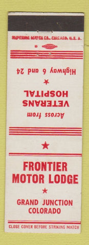 Matchbook Cover - Frontier Motor Lodge Grand Junction Colorado