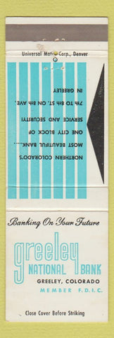 Matchbook Cover - Greeley National Bank Colorado