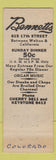 Matchbook Cover - Bennetts Restaurant Denver Colorado