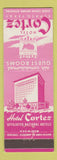 Matchbook Cover - Hotel Cortez El Paso TX