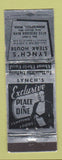 Matchbook Cover - Lynch's Steak House Minneapolis MN