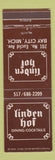 Matchbook Cover - Liden Hof Restaurant Bay City MI