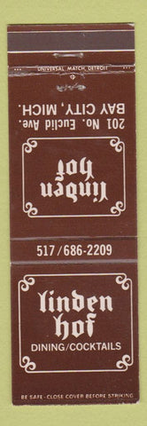 Matchbook Cover - Liden Hof Restaurant Bay City MI