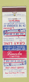 Matchbook Cover - Gray Line Bus Wildwood Cape May Atlantic City NJ WEAR