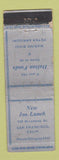 Matchbook Cover - New Jos Lunch San Frnacisco CA WORN