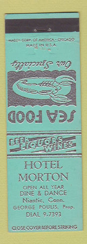 Matchbook Cover - Hotel Morton Niantic CT