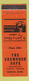 Matchbook Cover - Shamrock Cafe Geneva MN CREASES