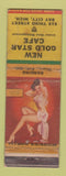 Matchbook Cover - New Gold Star Cafe Bay City MI pinup WORN