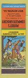 Matchbook Cover - Poteet's Grocery Sinclair oil gas West Boynton GA hillbilly