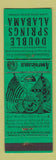 Matchbook Cover - Double Springs AL Perkins Americana Freestone Cafe WEAR