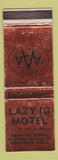 Matchbook Cover - Lazy IG Motel Montrose Colorado WEAR
