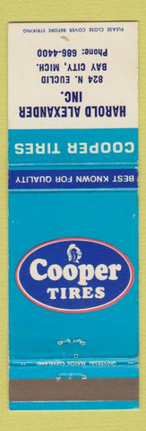 Matchbook Cover - Cooper Tires Harold Alexander Bay City MI