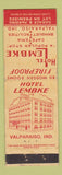 Matchbook Cover - Hotel Lembke Valparaiso IN WEAR